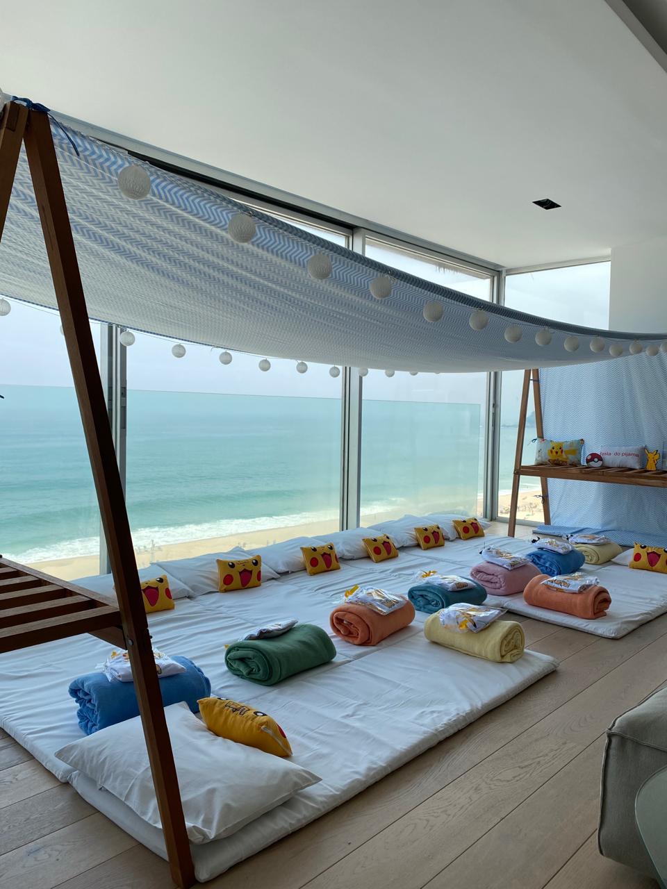 Festa do pijama montada pela Bagunçando com Arte