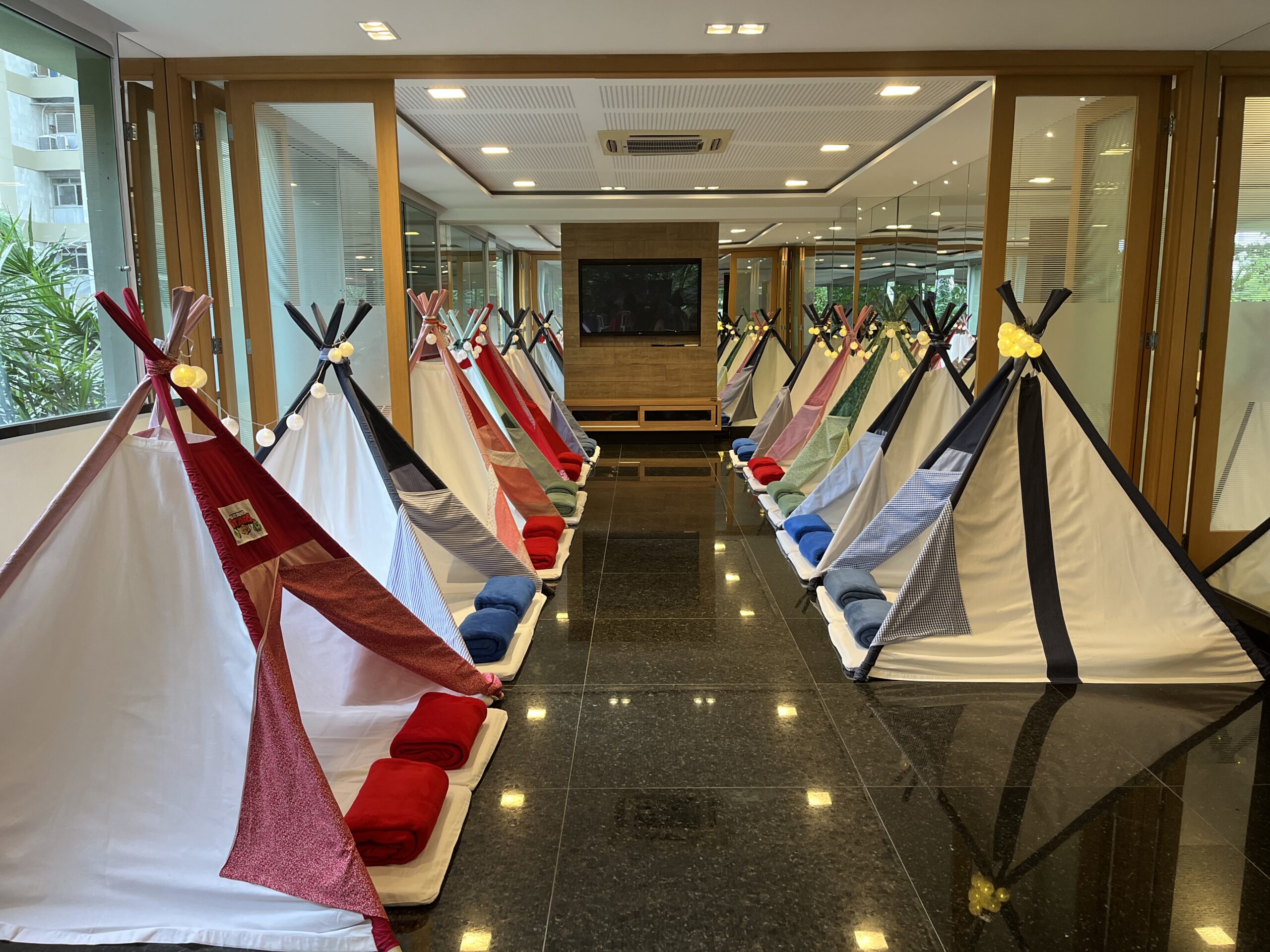 Aluguel de barracas para festa do pijama