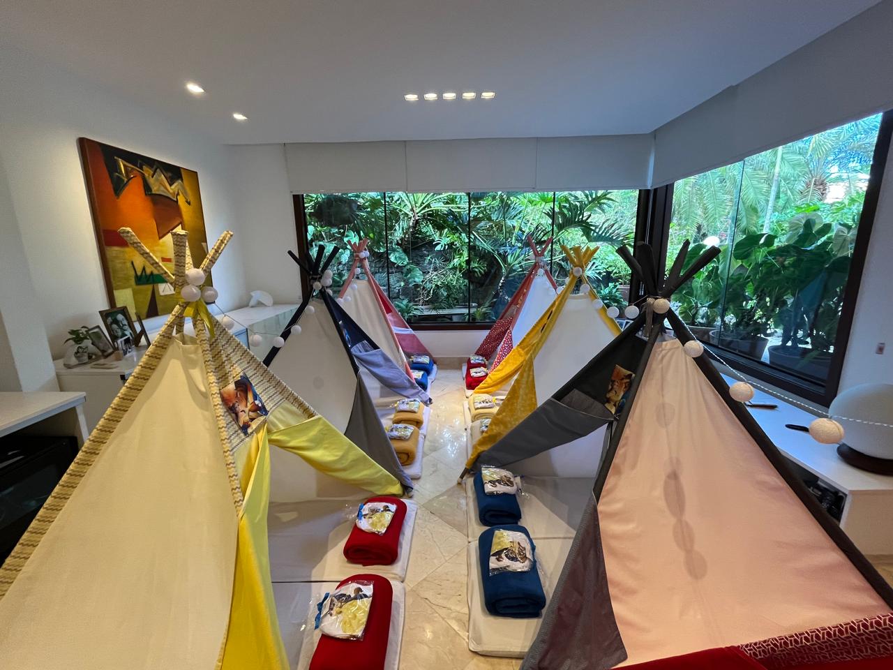 Festa do pijama montada pela Bagunçando com Arte