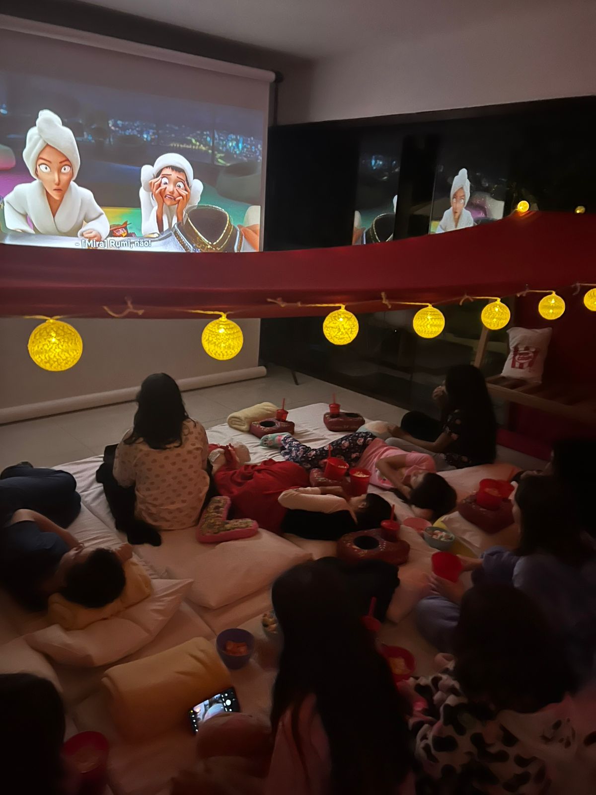 Kit cinema para festa do pijama
